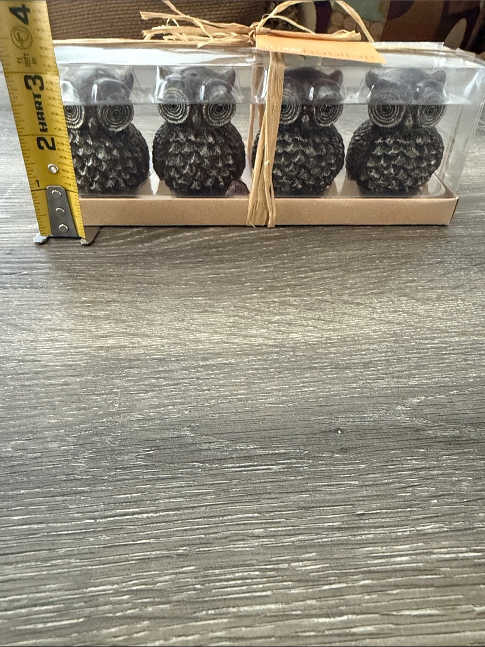 Habitat Brown Owl Candle Set - Pack of 4 Decorative Owls - Picture 3 of 4